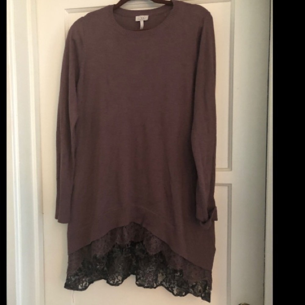Dusty Purple Dress Length Sweater